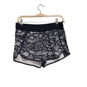 Lululemon shorts size 6 black print women